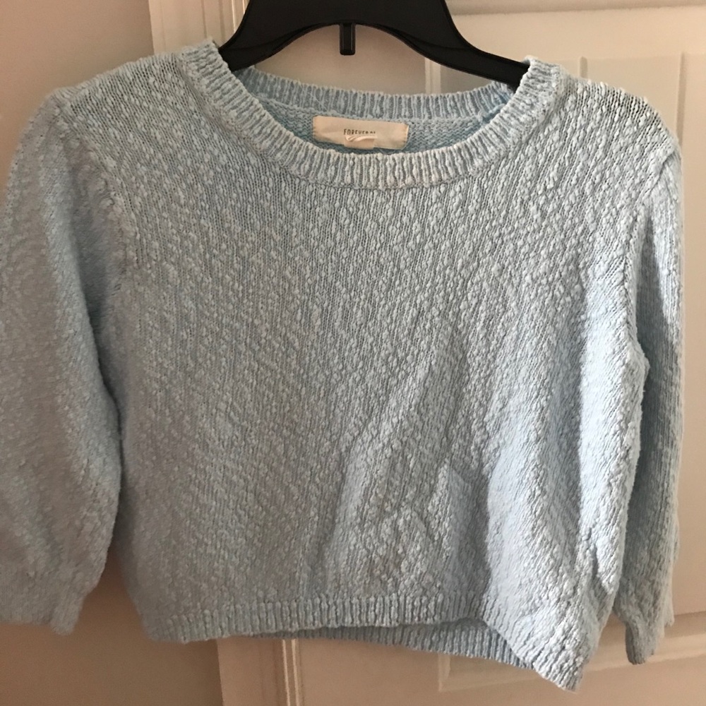 Forever 21 light blue sweater